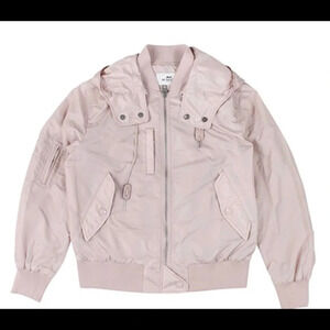 Coach pink windbreaker jacket medium